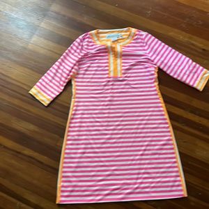 Gretchen Scott Jersey Split Neck Hinckley Dress